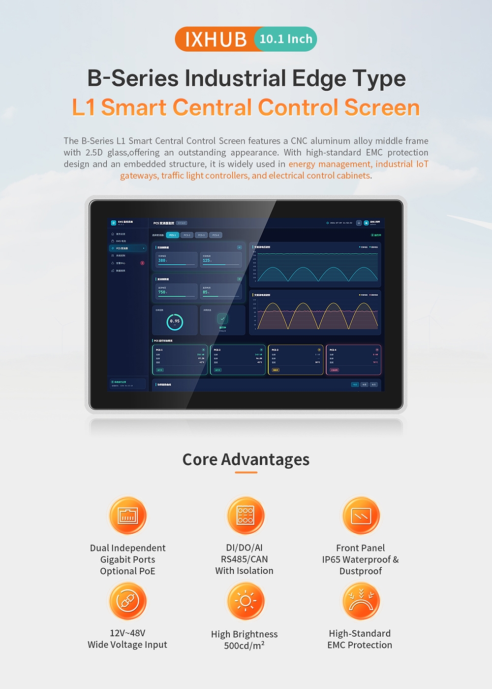 B L1 10.1" Touch Panel PC - 13