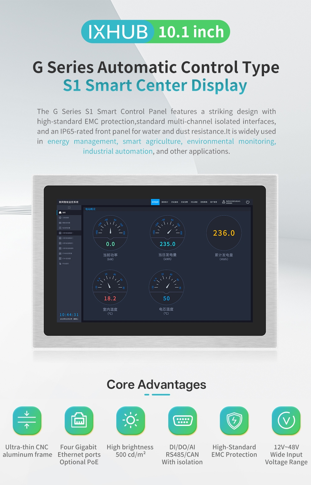 10.1-inch Intelligent Center Control Screen